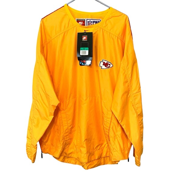NIKE PRO LINE Kansas City Chiefs NFL On Field Windbreaker NWT - Men Sz XL - Picture 1 of 7